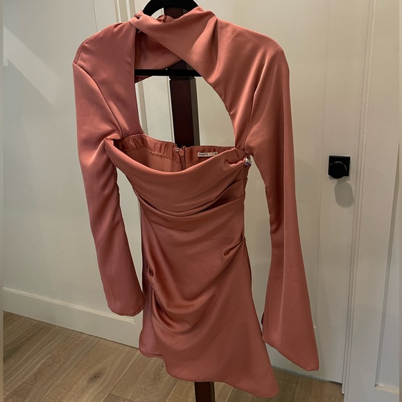 HOUSE OF CB Toira Satin Corset Minidress in Rose Size XS - Picture 6 of 15